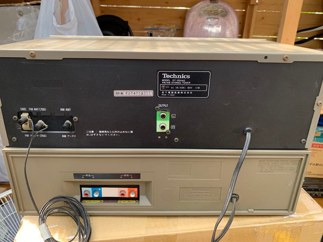 昭和レトロ Technics ST-8044GチューナーとM13 カセットデッキ - メルカリ