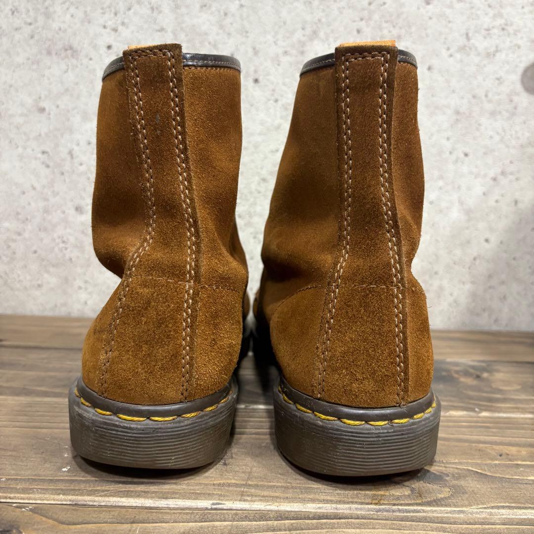 ドクターマーチン イングランド 8ホール ブーツ スウェード ブラウン