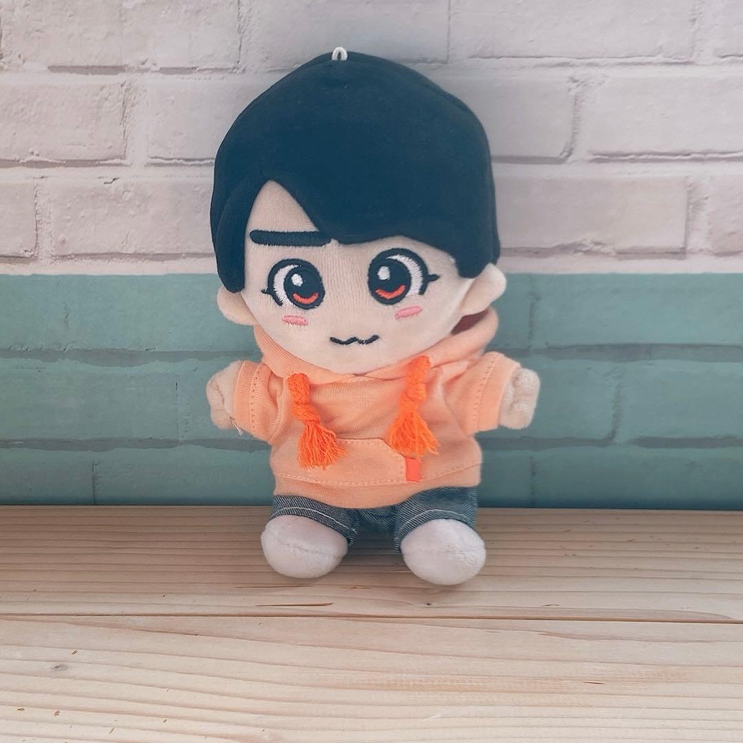 ぬい服 ちびぬい はぴぬい 服 パーカー オレンジ - メルカリ