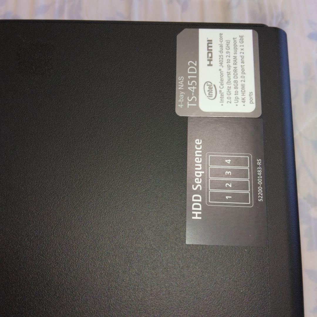 大放出、TS-451D2 4Bay NAS 8GB LANケーブル添付 - メルカリ