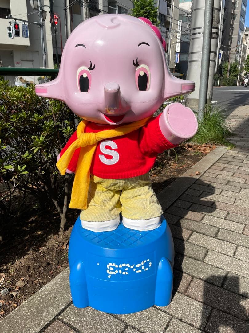 サトコちゃん店頭用 佐藤製薬 サトコちゃん 店頭用 置物 薬局 象 店頭品 SATOKOちゃん