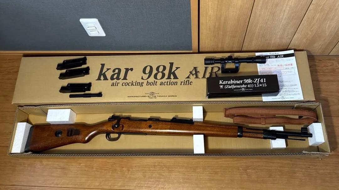 タナカ kar98k air ・スコープ、マガジンセット タナカ kar98k air ・スコープ、マガジンセット タナカ kar98k air