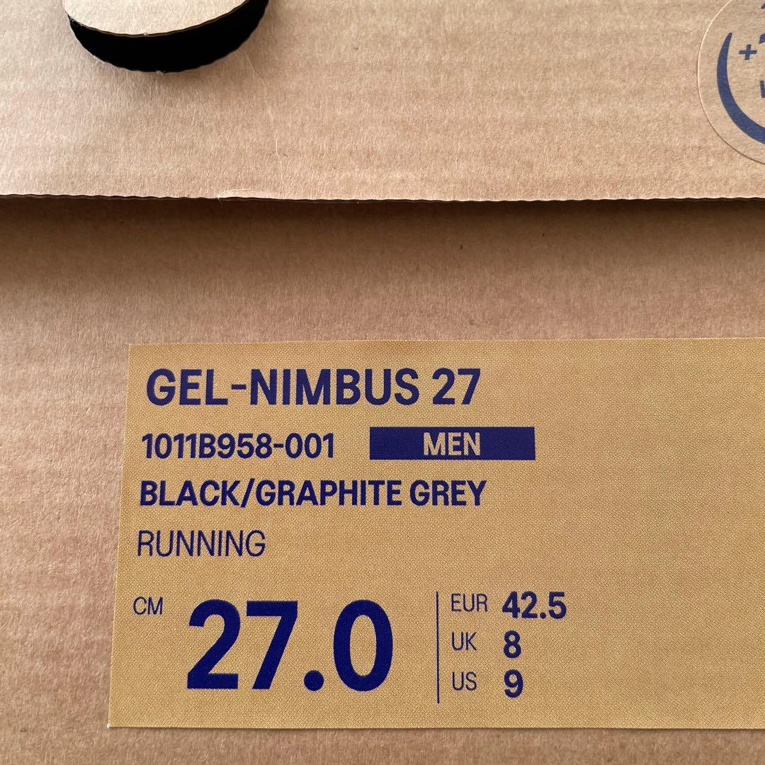 Asics アシックス ゲルニンバス 27 ランシューズ (27.0cm)