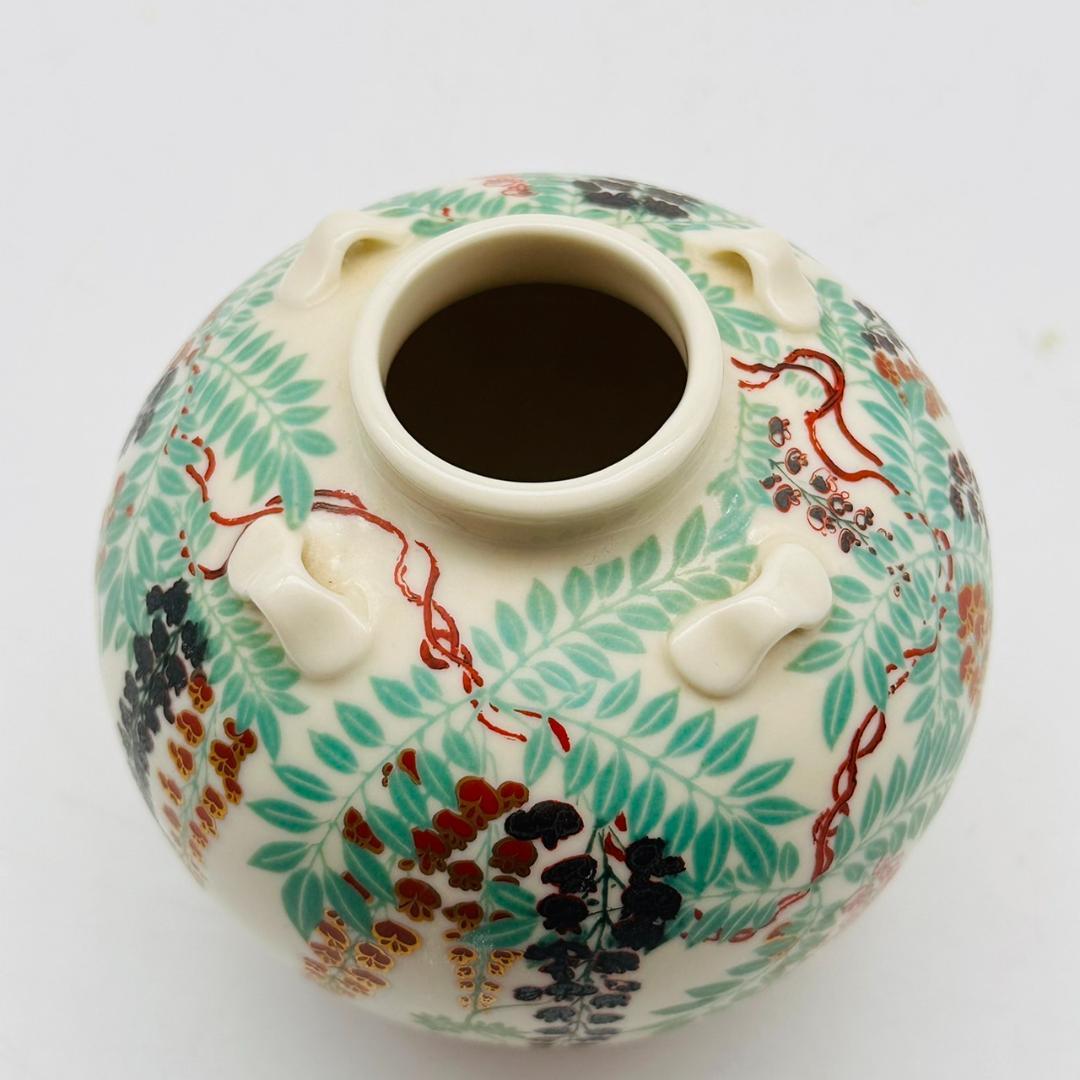 T MOA美術館 色絵藤花文茶壺 レプリカ 野々村仁清 壺 花瓶 花器 花入れ