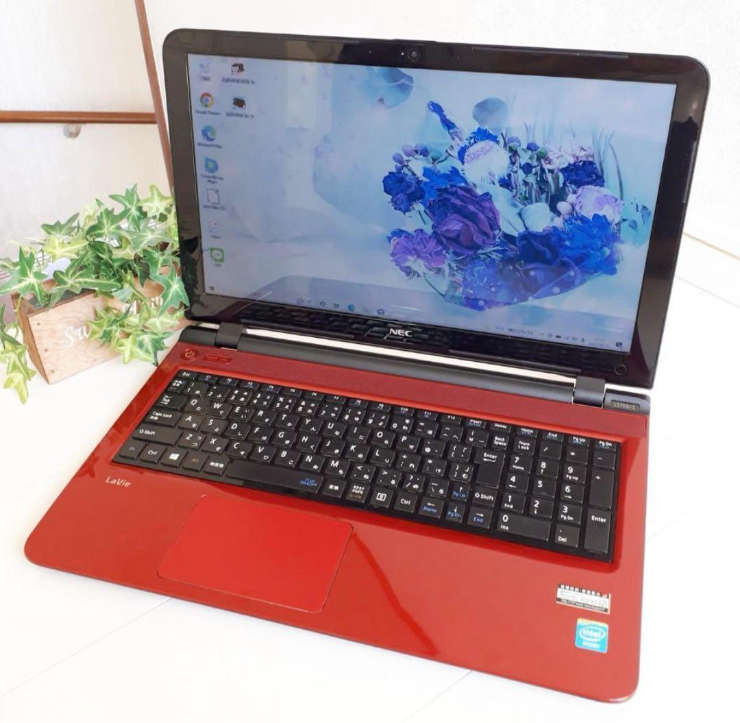 33【美品・赤】高速SSD・Webカメラ✨NECノートパソコン✨初心者マニュアル S224 NECノートパソコンWEBカメラSSD高速Windows11オフィス付｜Yahoo