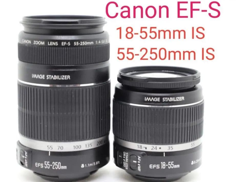 【Wレンズ】Canon EF-S18-55mm IS & 55-250mm IS Amazon.com : Canon EF-S 55-250mm F4-5.6 is STM Lens for Canon SLR