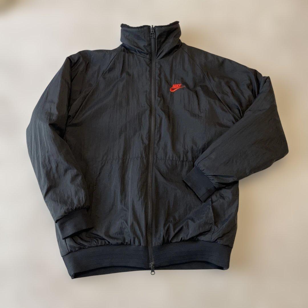ナイキ ビッグスウッシュ ボアフリースジャケット Lサイズ ブラック
