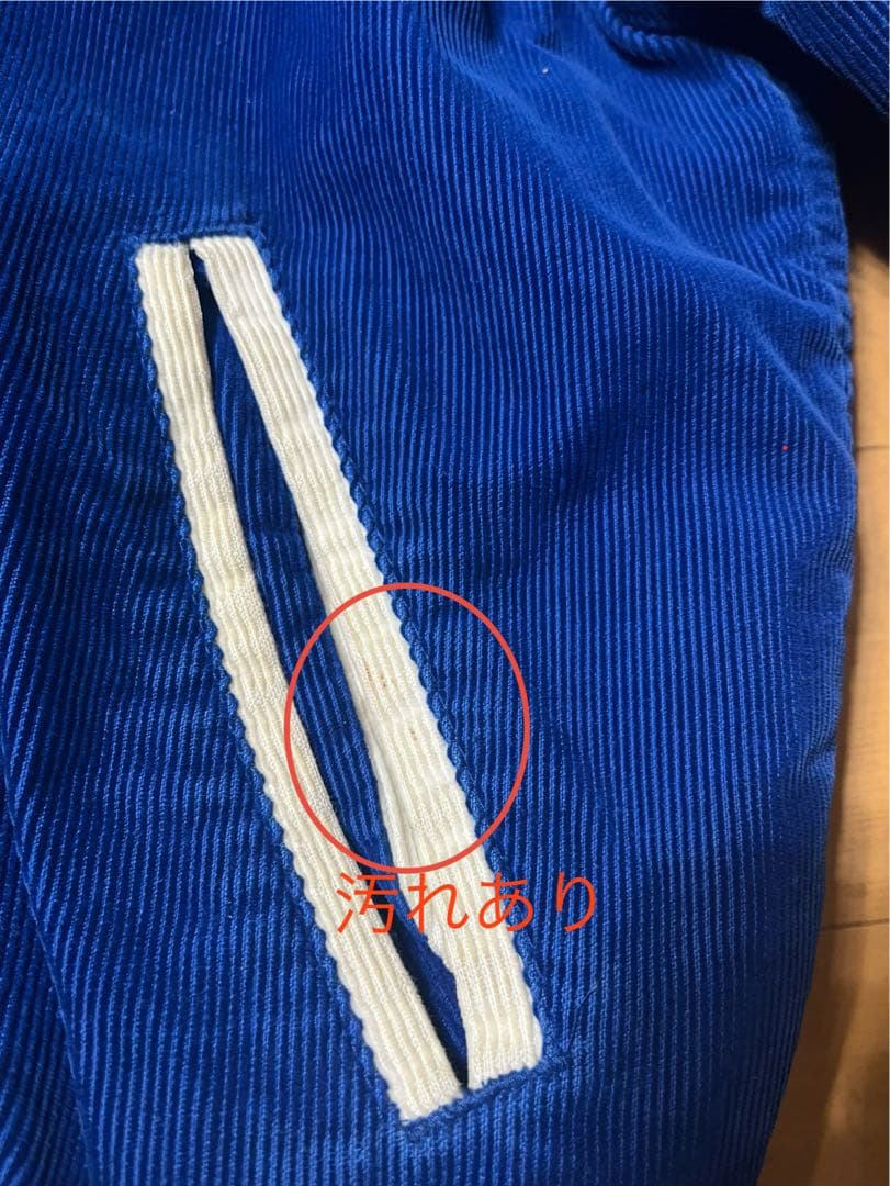Rennoc スタジャン コーデュロイ 青 猫刺繍 古着 ヴィンテージ - メルカリ