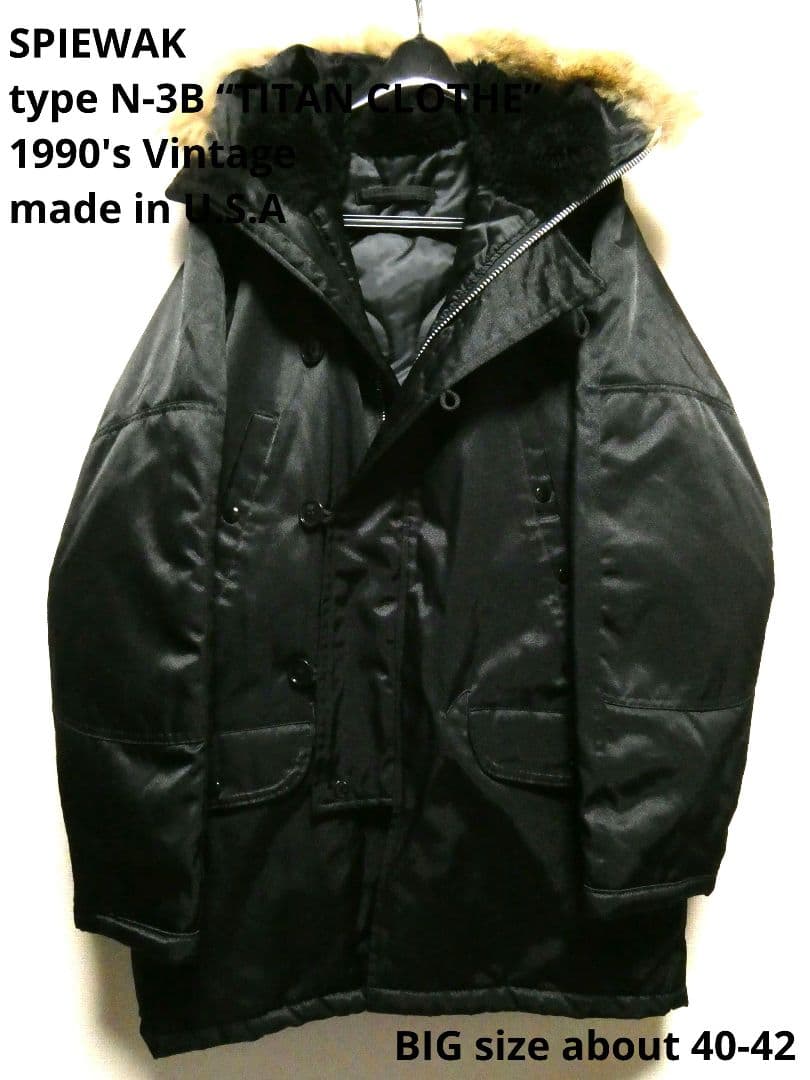 ビッグサイズ！ほぼデッドストック！スピワックN-3Bタイタンクロス