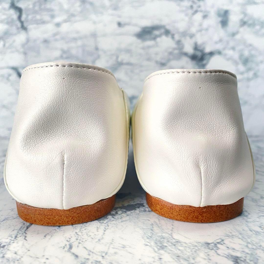 【極美品】HEWN⭐︎フラットシューズ⭐︎22.5cm⭐︎メリージェーン⭐︎ホワイト