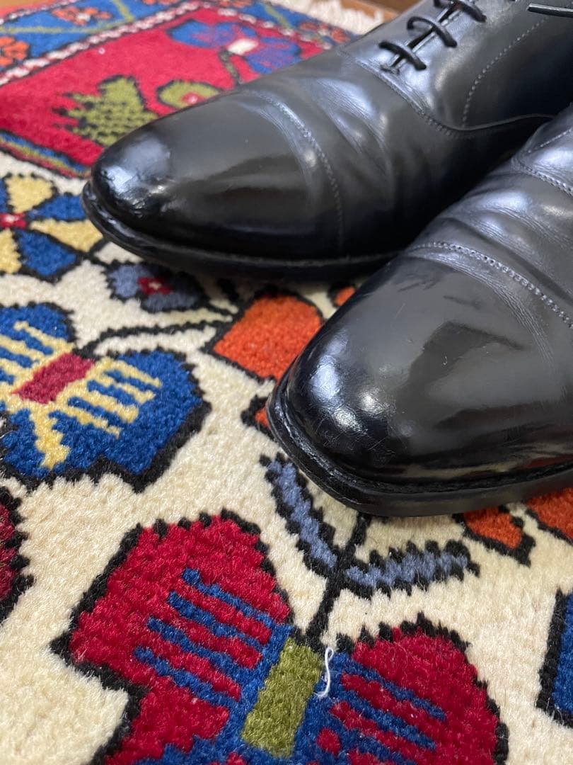 クロケット&ジョーンズ HALLAM ハラム UK7.5E 黒 ストレートチップ