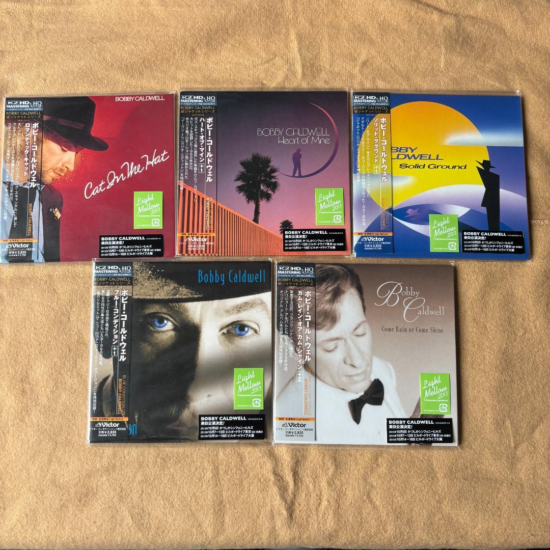 (紙ジャケ・新品見本盤) ボビー・コールドウェル 5作品 (2013年発売) 芽瑠璃堂 ＞ ボビー・コールドウェル 紙ジャケ K2HD HQCDコレクション
