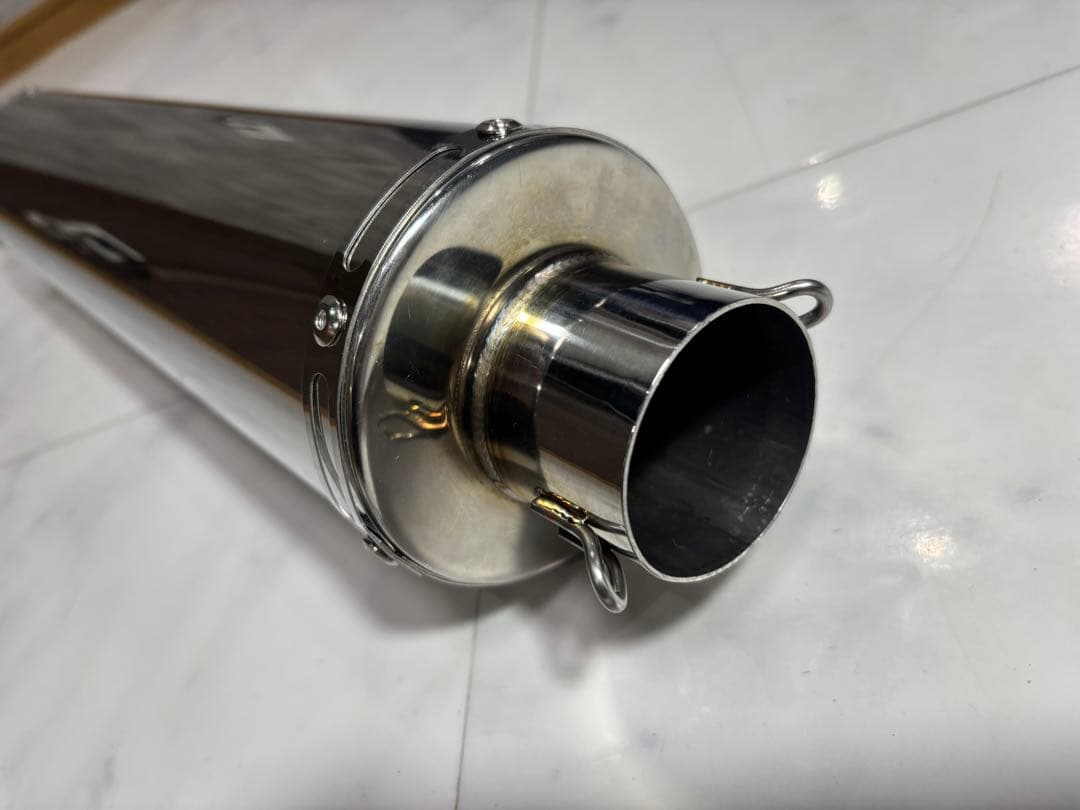 リアライズ　汎用サイレンサー　100φ×450 50.8φ スラッシュ 新品