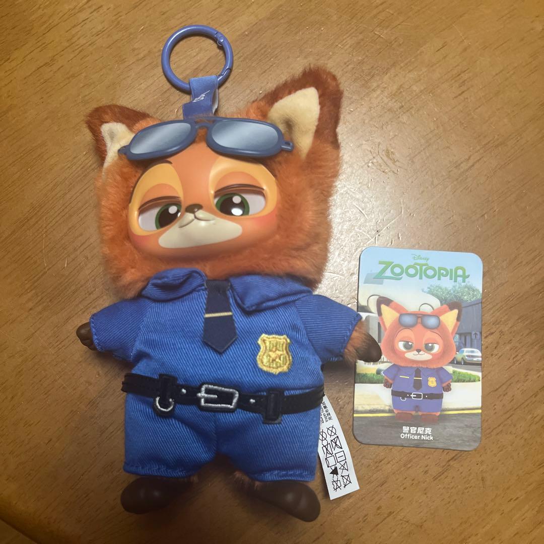 miniso ズートピア ぬいぐるみペンダント Zootopia 警官ニック - メルカリ