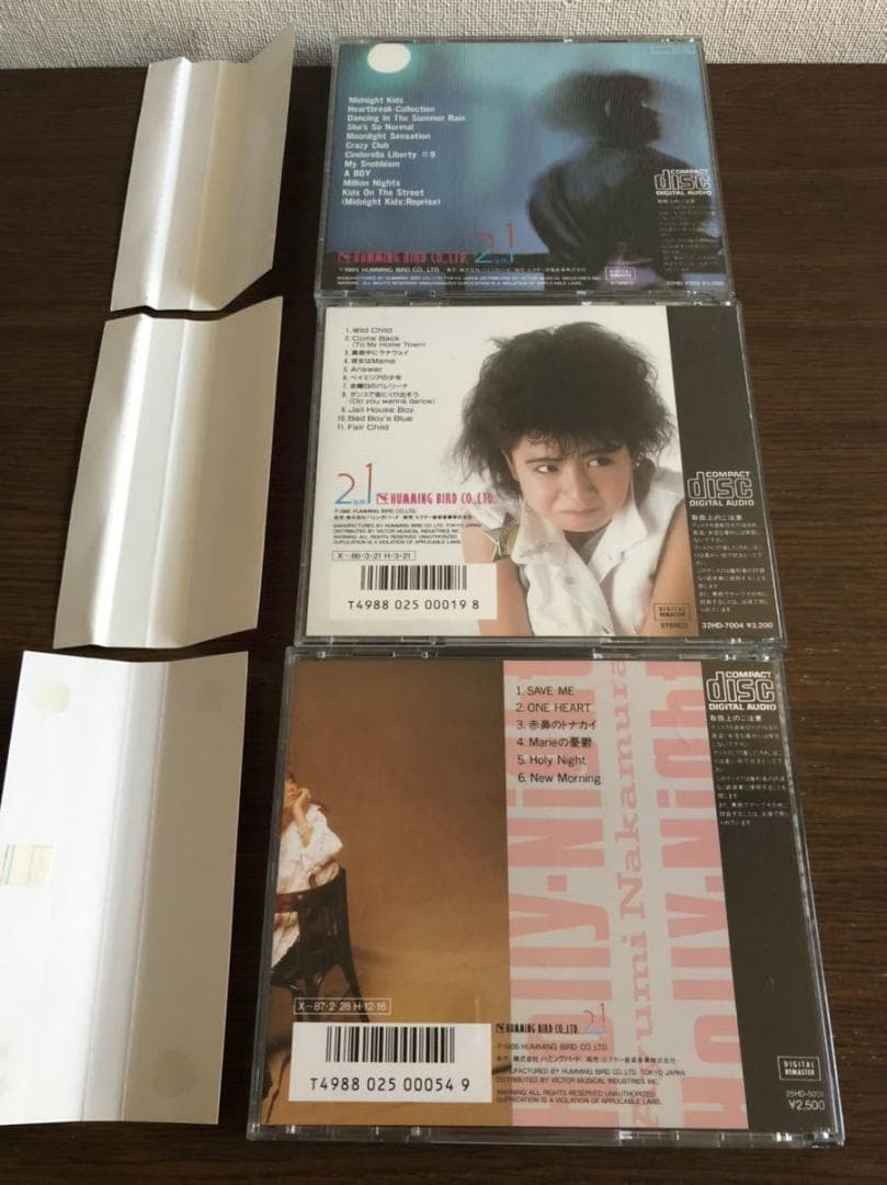 中村あゆみ 旧規格3タイトルセット 消費税表記なし 帯付属 折込帯の