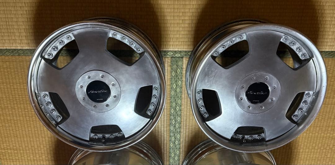 ☆当時物☆ワークユーロラインディッシュWORK PCD114.3 5穴4穴マルチ