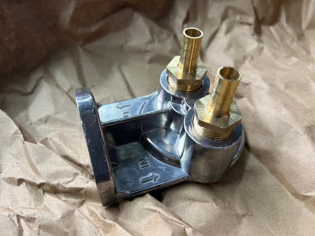 ハーレーオイルフィルター 移設ブラケット アルミ製 送料無料 - メルカリ