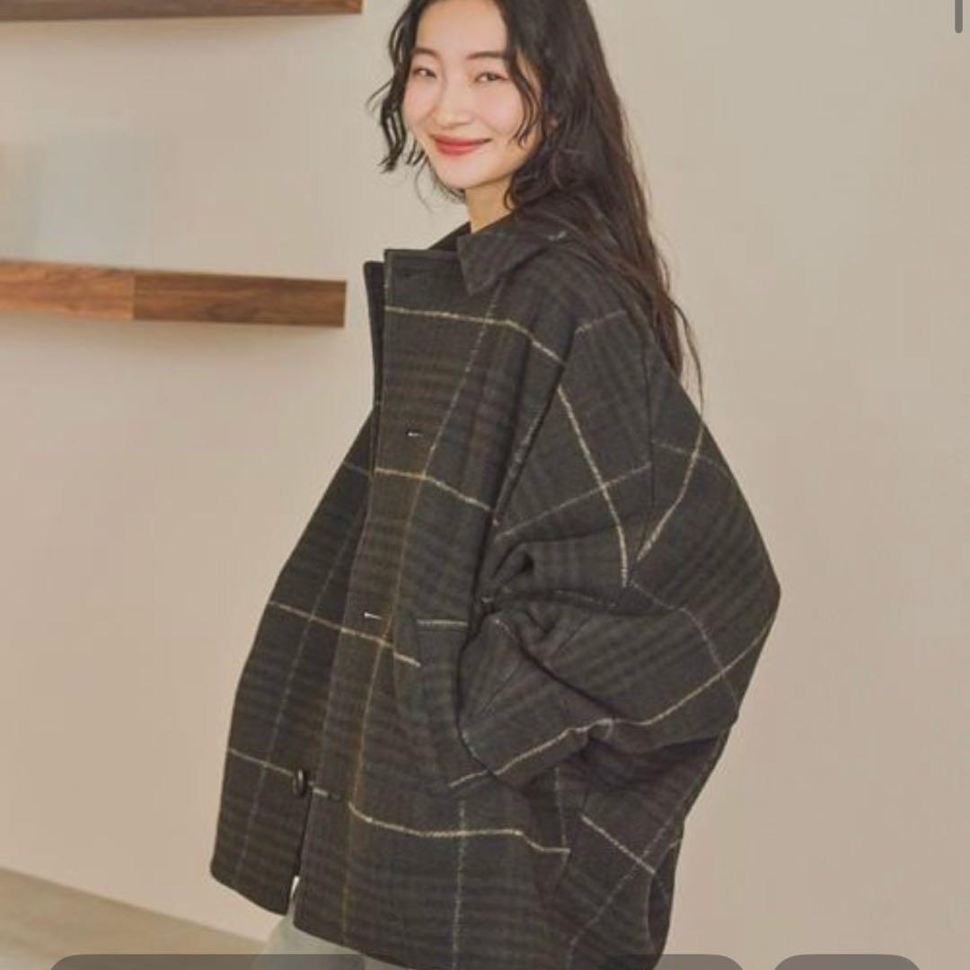 niko and… ライトモッサドルマンジャケットコート ブラウン50