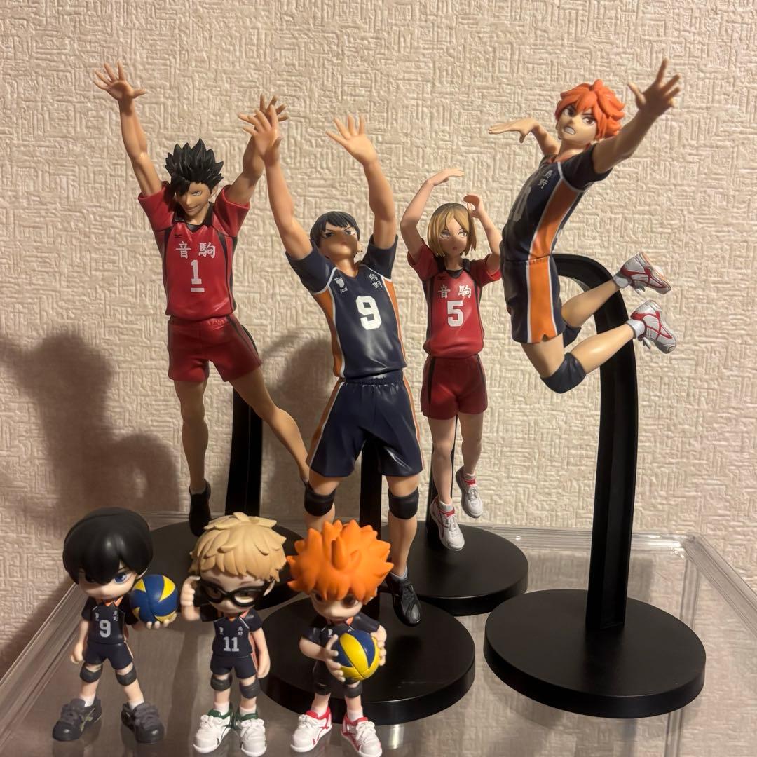 ハイキュー フィギュア 日向翔陽 影山飛雄 月島蛍 狐爪研磨 黒尾鉄朗