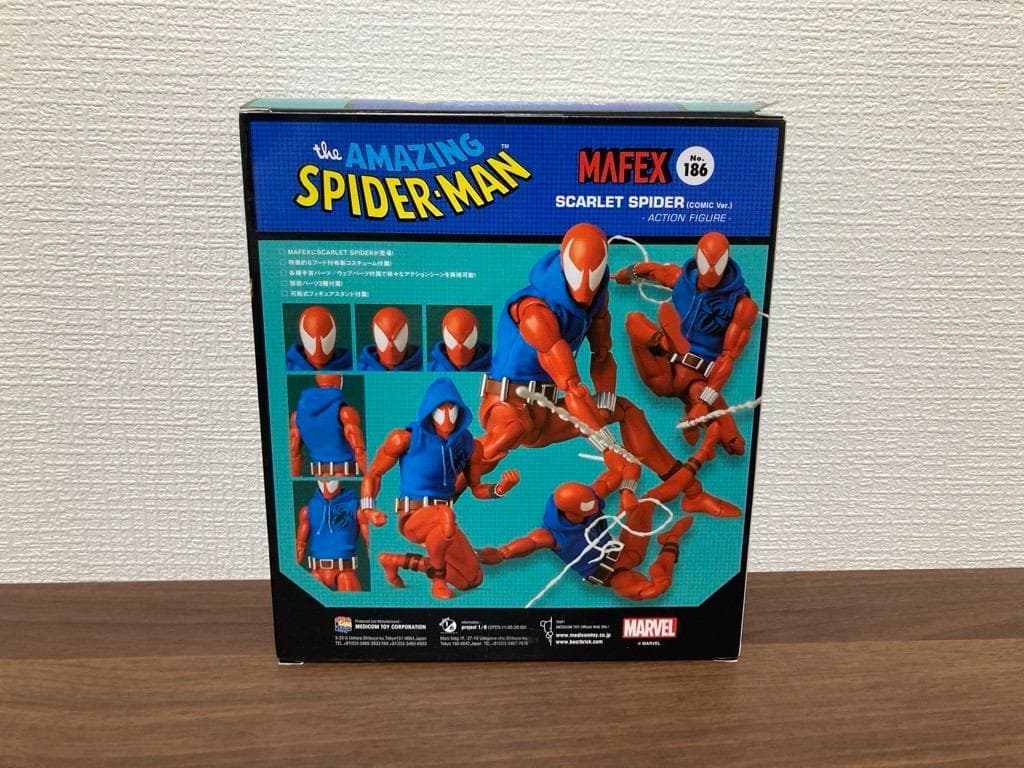 新品・未開封】MAFEX スカーレットスパイダー No.186 フィギュア