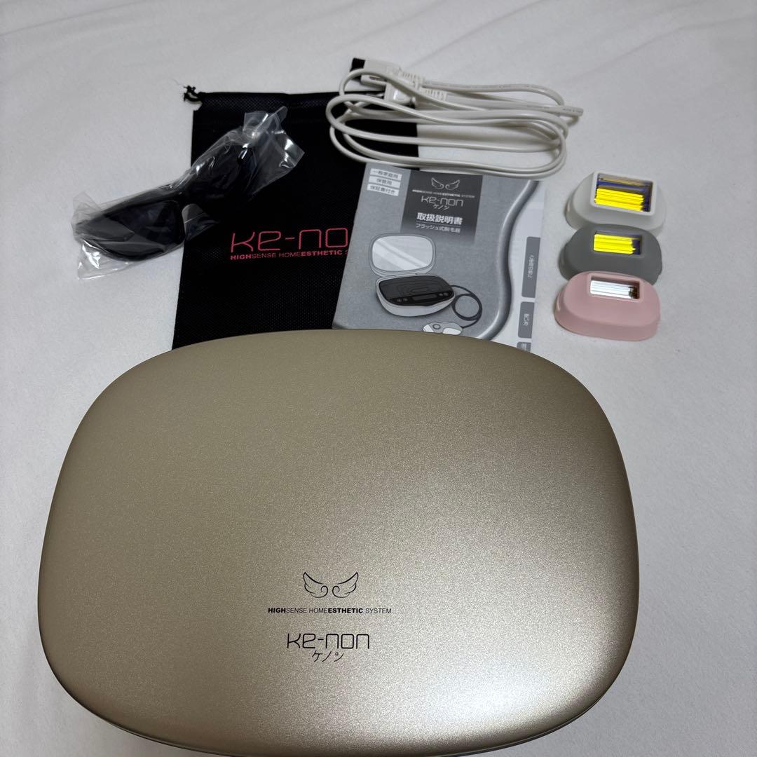 ☆脱毛ヘッド４種☆　ケノン脱毛器 ゴールド Ver.6.2 本体と説明書付き ケノン（ke-non） 脱毛器 ランキング1位 公式 日本製 最新型 正規品