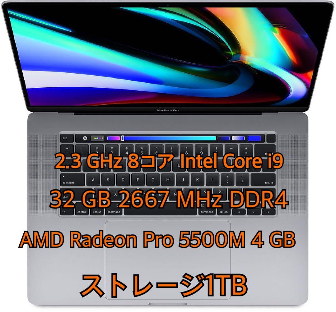MacBook Pro 16/32GB/SSD1TB/core i9/グラボ/ MacBook Pro Retina 16-inch (2019) - Core i9 - 32GB - SSD 1000GB