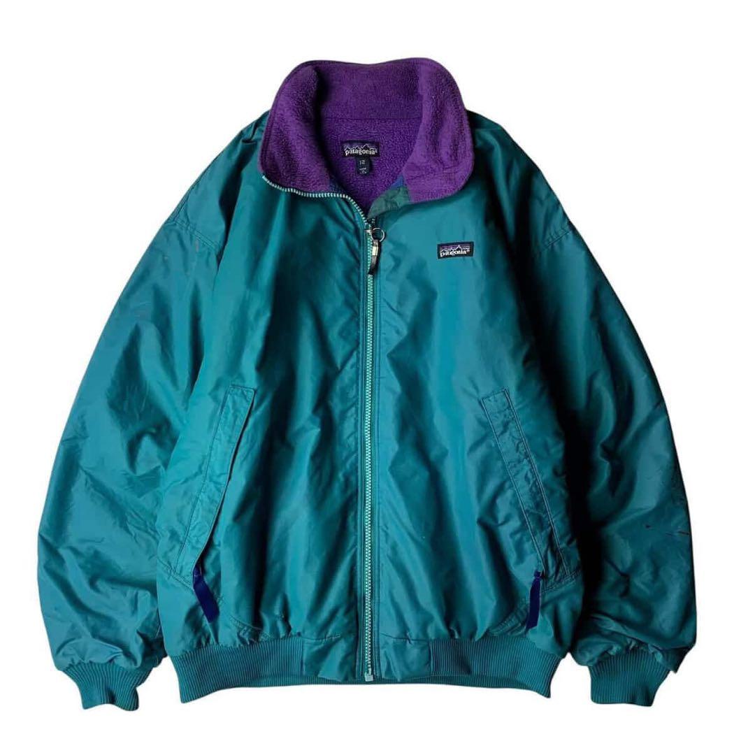 90s Patagonia シェルドシンチラ ターコイズ ナイロンジャケット M
