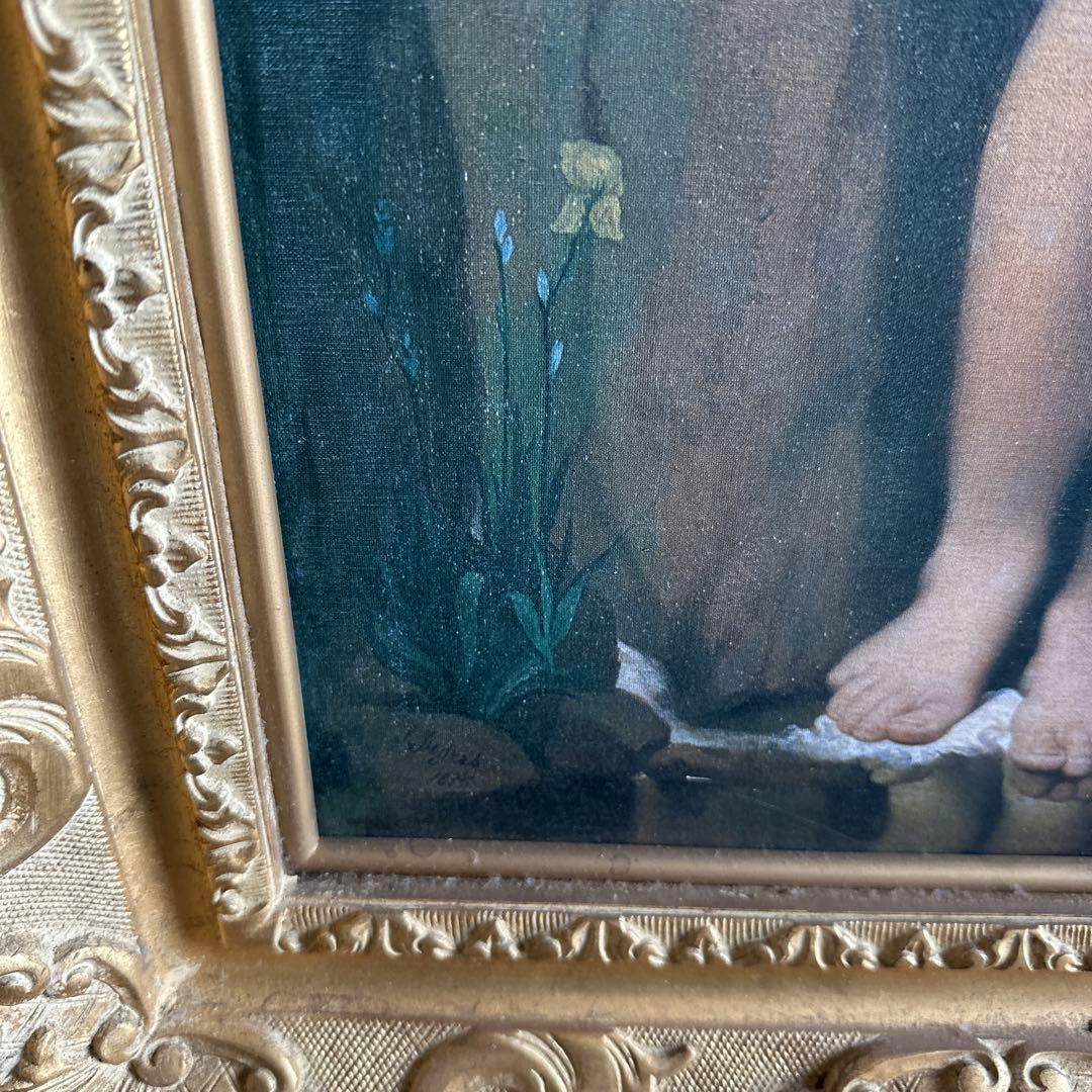 びっくり瞬間的お値下げ❣️圧巻❣️ドミニクアングル　泉　豪華額縁