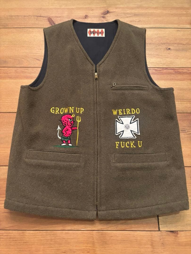 S*様 weirdoウィアード　ウールベスト WEIRDO（ウィアード） デニム ワーク ベスト メンズ WEIRDO LOOK