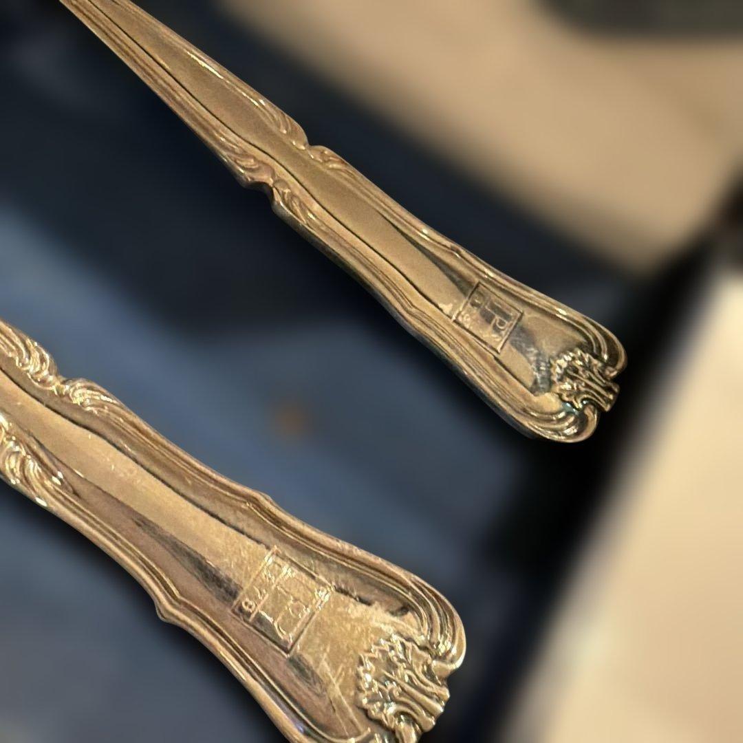 希少】銀座和光 WAKO 銀仕上げ サービングセット スプーン＆フォーク