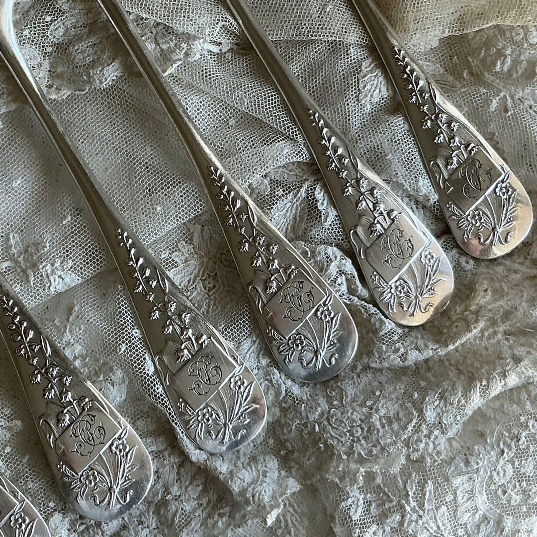 フランスアンティーク 6セット♡ すずらん スプーン＆フォーク