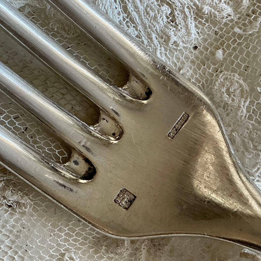 フランスアンティーク 6セット♡ すずらん スプーン＆フォーク モノグラム