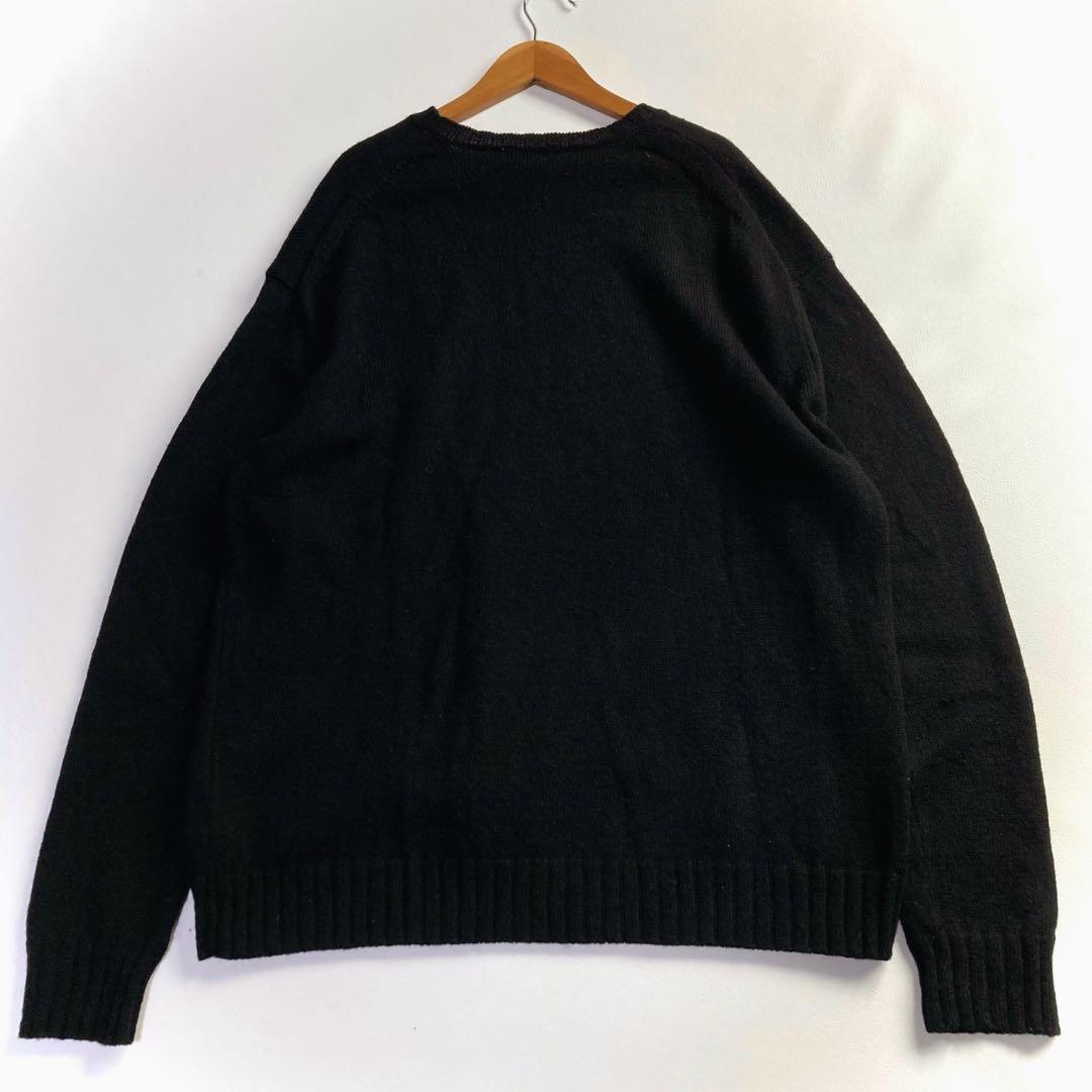 AURALEE オーラリー UNEVEN WOOL CORD KNIT 黒 4 AURALEE UNEVEN WOOL