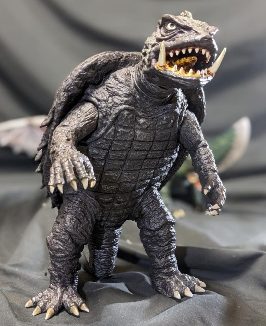 昭和ガメラ＆ギロン＆宇宙ギャオス（ロケット）ソフビフィギュア3体