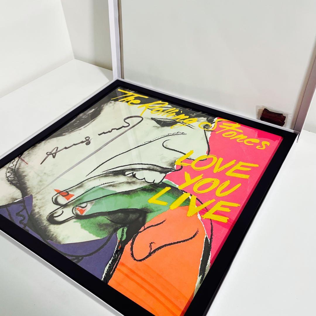 50cm×50cmポスター】アンディ ウォーホル 「ローリングストーンズ