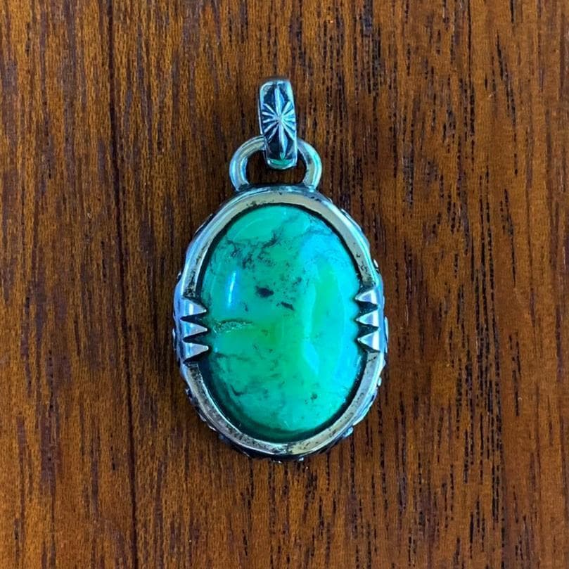 SAAD ターコイズ ネックレス メンズ ペンダント トップ シルバー925