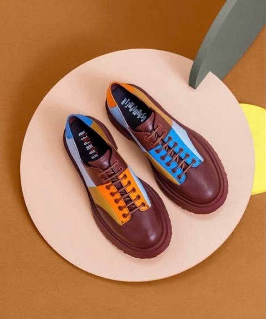 CAMPER カンペール TWINS ダービーシューズ 36サイズ 新品未使用品 カンペール CAMPER TWINS / フラットシューズ （ダークブラウン