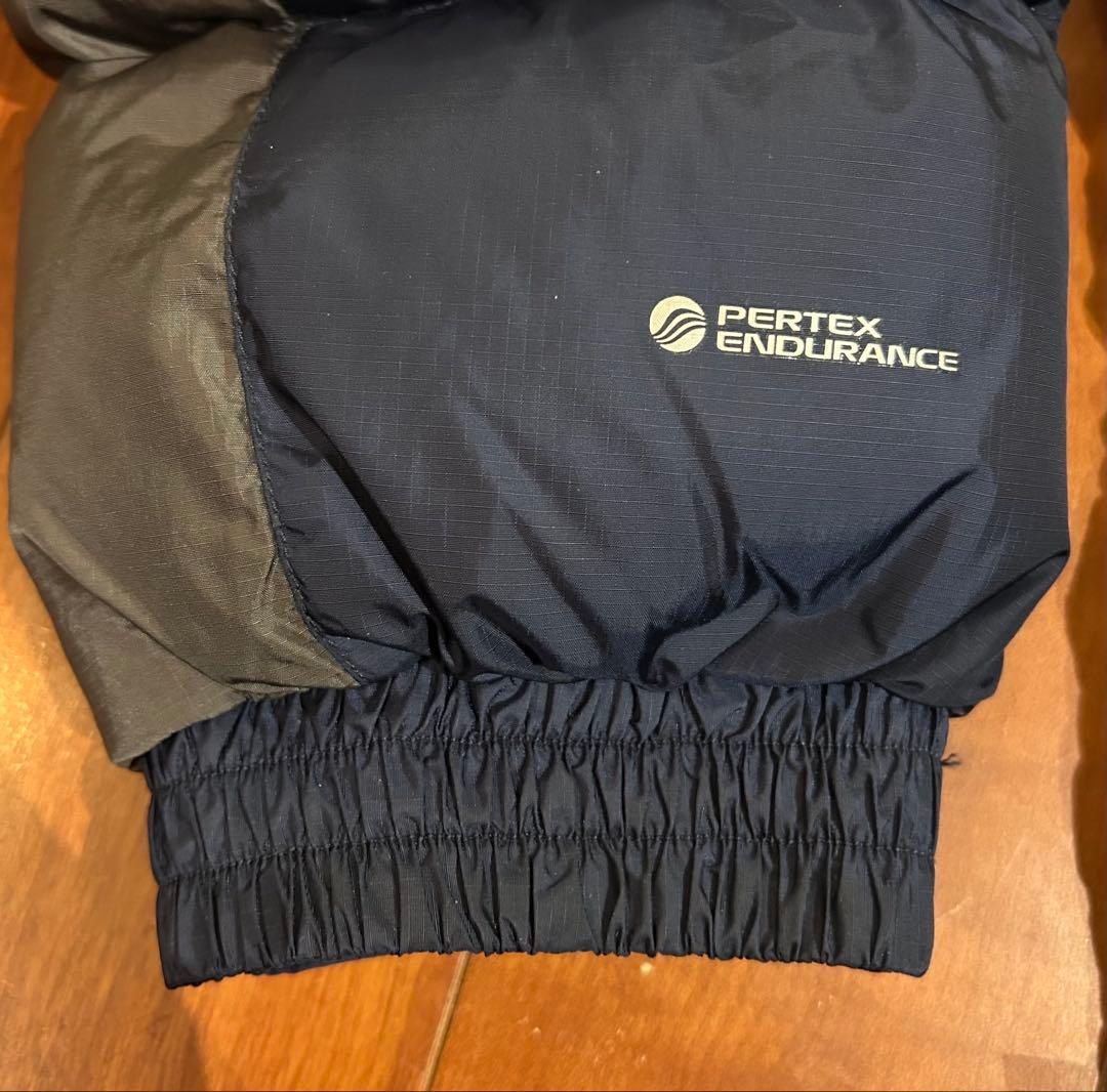 Rab フード付きダウンジャケット ネイビー/グレー L - メルカリ