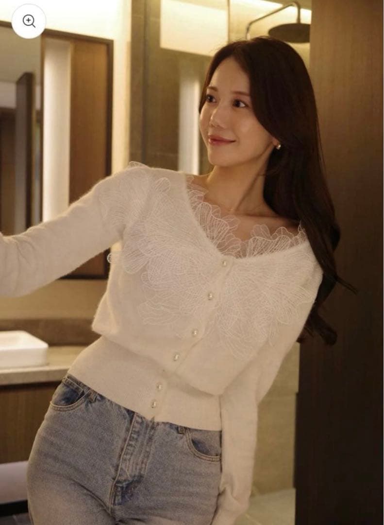 【新品】polaura レースフリルカーディガン poláura レースフリルカーディガン – poláura OFFICIAL ONLINE STORE