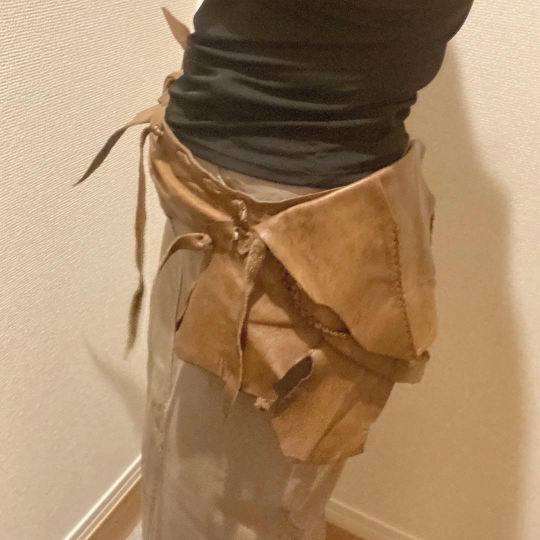 本革 レザー ブラウン ウエストポーチ ヒップバッグ ボヘミアン ギャル 海外 楽天市場】ウエストポーチ ダークブラウン レザーバッグ メンズ レザー