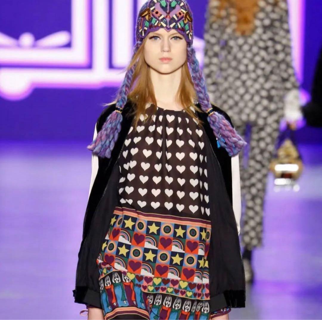 定価73. ANNASUI プリント チュニック ワンピース