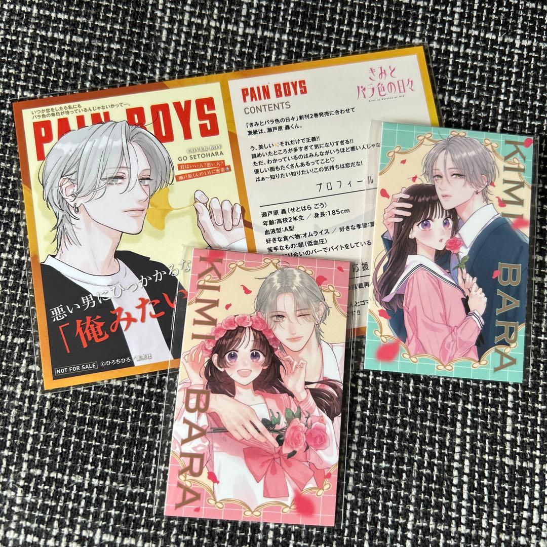 きみとバラ色の日々 2巻 TSUTAYA特典 イラストカード 特典のみ - メルカリ