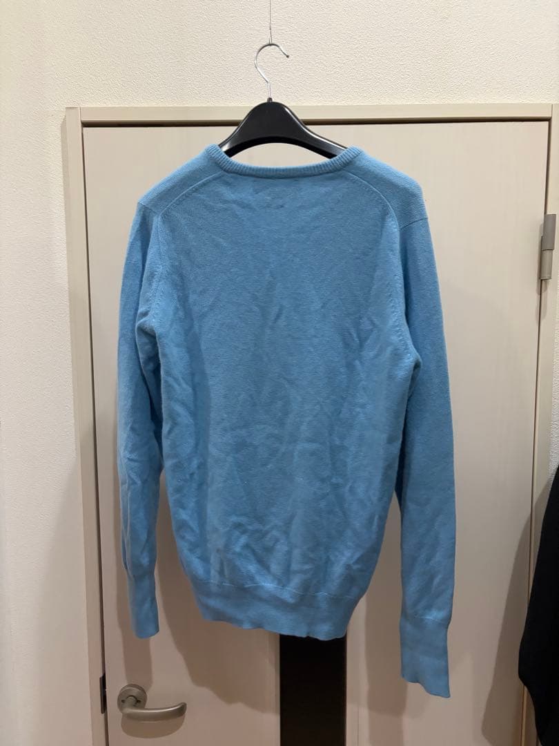 70年代 スコットランド製 バランタイン カシミヤニット ライトブルー