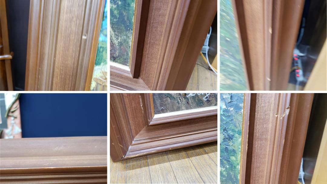 K21 白日会会員 濱口佐蔵作 1976年作 油絵100号 額