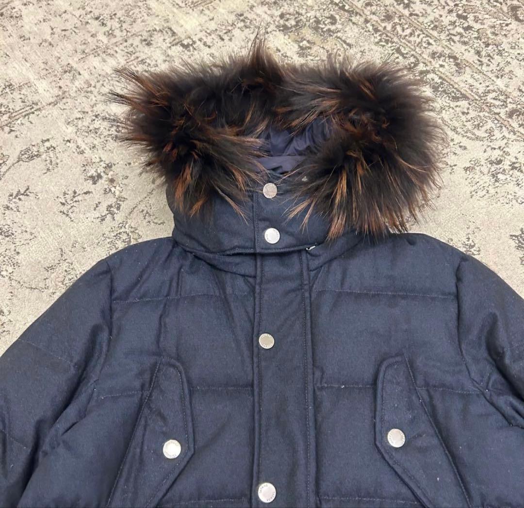 ☆タトラス/TATRAS/BIONDI/カシミヤダウン/ファー/ネイビー/02M - メルカリ