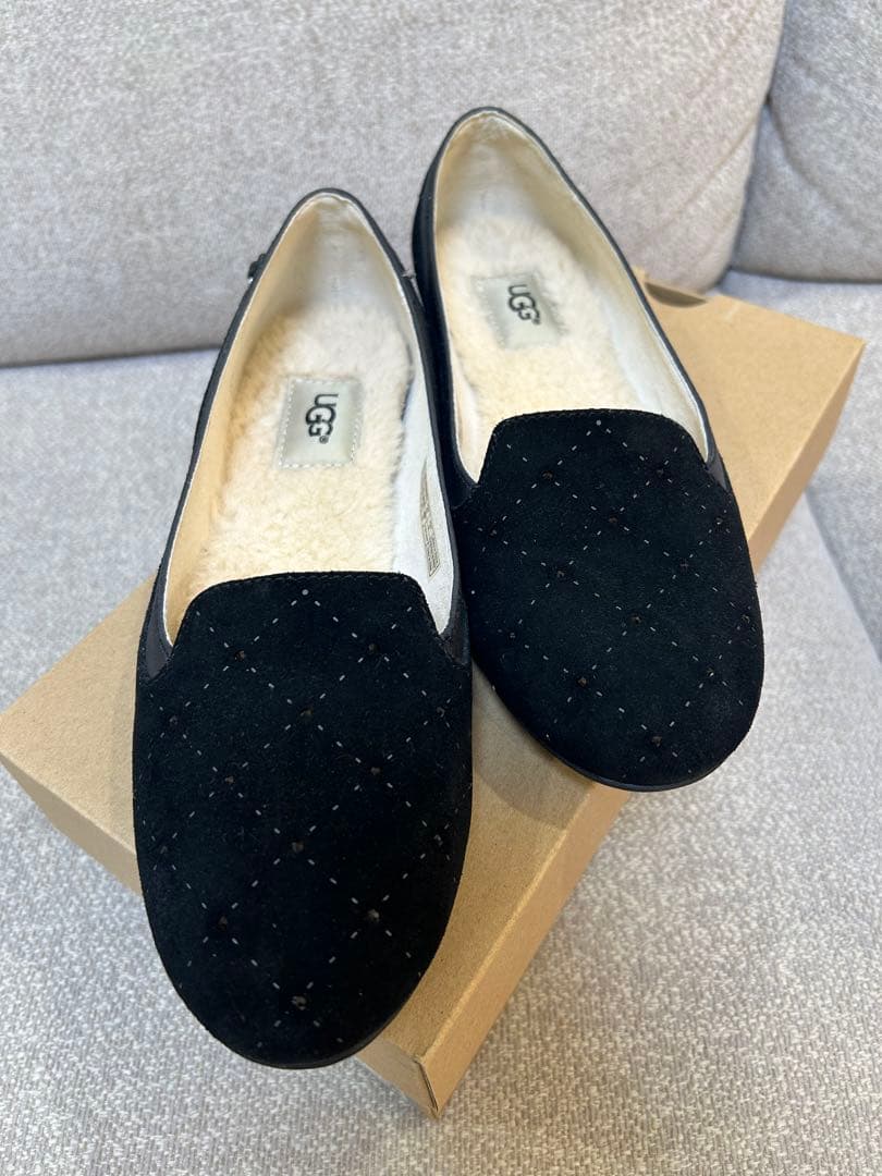 UGG フラットシューズ 7 24センチ ブラック スワロフスキー アグ UGG W ディスケット シューズ （ブラック） -waja bazar - 海外