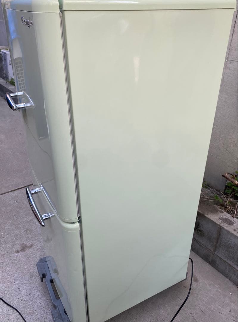 e angleレトロ調 冷蔵庫 ANG-RE151-A1 エディオン 2019年 - メルカリ