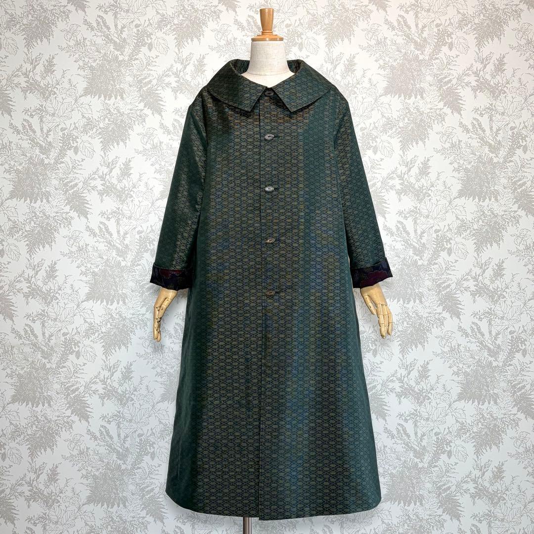 楊貴妃様専用】着物リメイク大島紬と上質な紬のリバーシブルコート