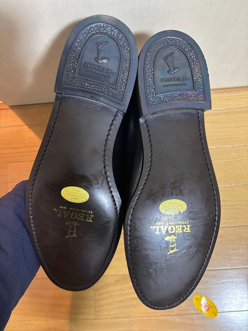 【美品】REGAL リーガル ローファー 黒 25.5cm
