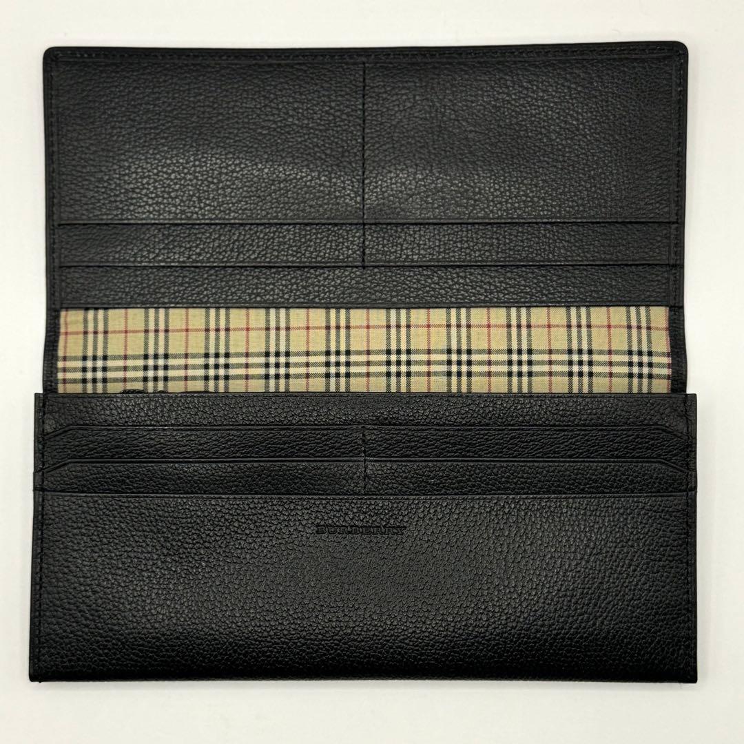 未使用展示品】BURBERRY ロゴ型押し 長財布 ノバチェック 本革 - メルカリ